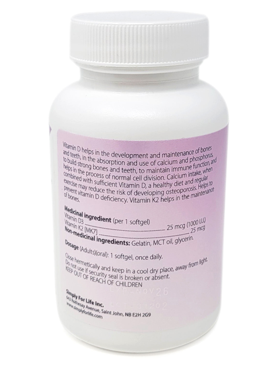 Simply Santé - D3+K2 (60softgels)
