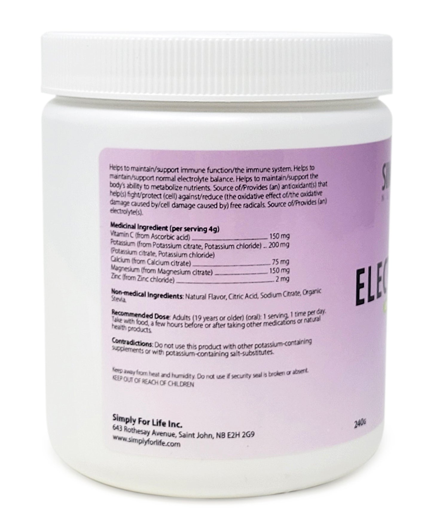 Simply Santé - Electrolytes, Lemonade (240g)
