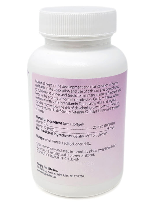 Simply Santé - D3+K2 (180softgels)