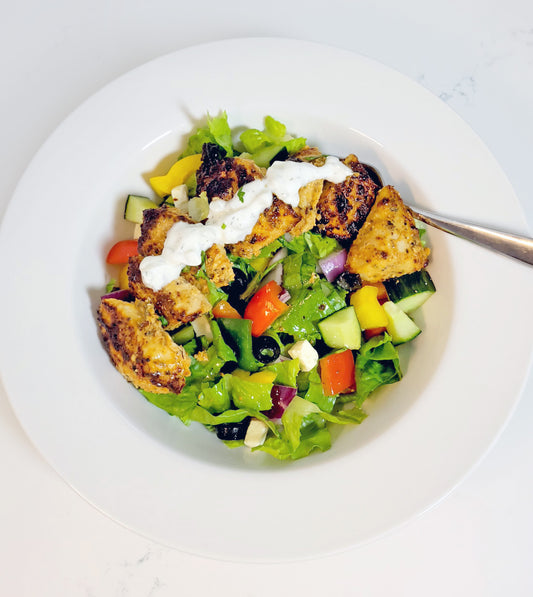 Chicken Souvlaki Greek Salad NEW!