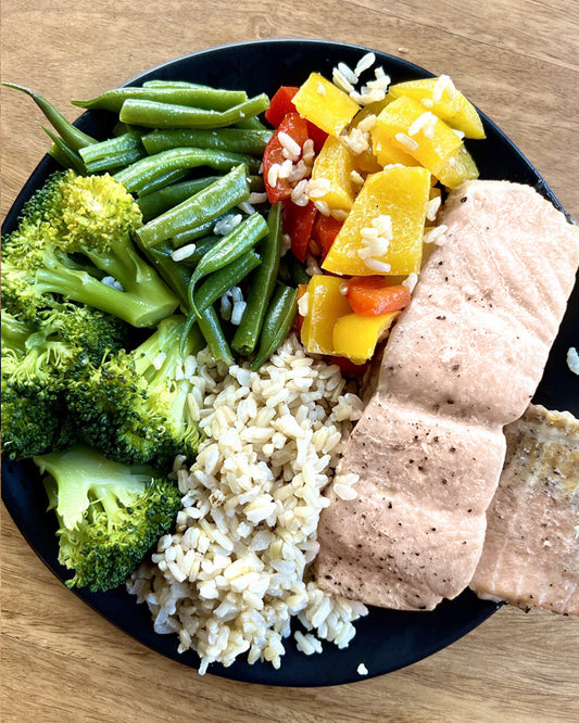 High Protein Salmon Bowl